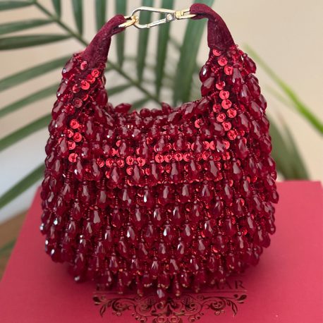 BEADED CRESCENT BAG 5