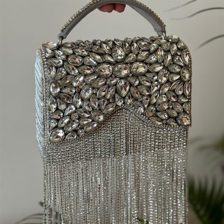KUNDAN FRINGE CLUTCH 1