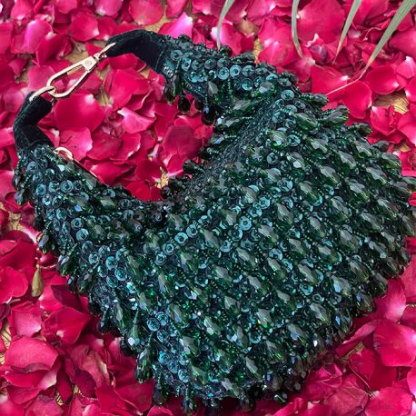 BEADED CRESCENT BAG 1