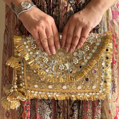 GOLD MIRROR CLUTCH 1