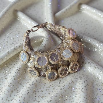 GOLD MIRROR CRESCENT MINI