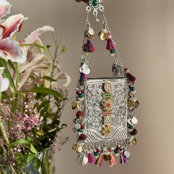 METAL MOBILE BAG -SILVER