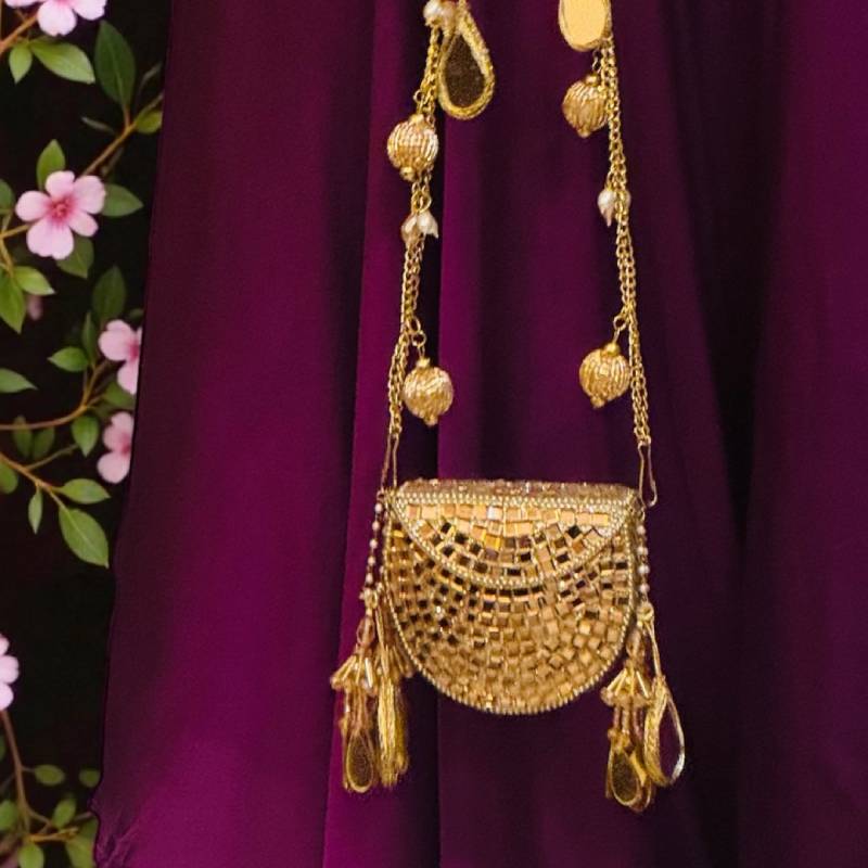 MIRROR MINI BAG-GOLD - Image 5