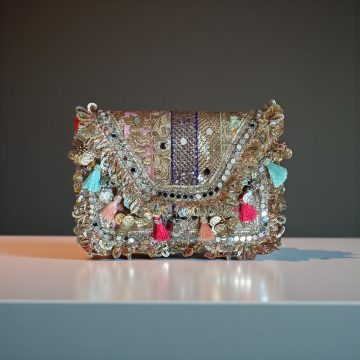 PATCHWORK EMBROIDERED BAG