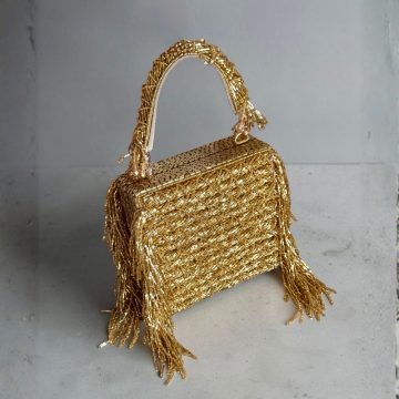 GOLD FRINGE BAG
